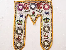 Prachin . प्राचीन ❦ Handmade Antique Bead Wall Hanging - Toran