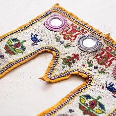 Prachin . प्राचीन ❦ Handmade Antique Bead Wall Hanging - Toran