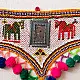 Handmade Antique Bead Work  ~ Wall Hanging Horse Motif