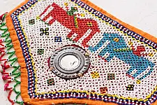 Prachin . प्राचीन ❦ Handmade Antique Bead Work  ~ Wall Hanging Elephant Motif