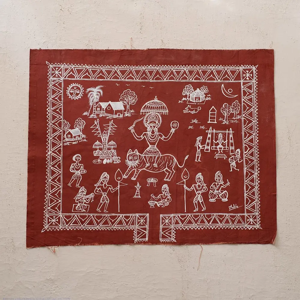 Traditional Muriya Painting | Bhitti Chitra chhatisgarh - Danteshwari Jatra