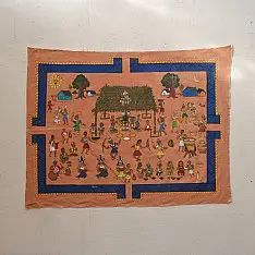 Muria Painting | Bhitti Chitra ( 22" x 8.5" ) - Madya Bihav