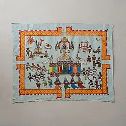 Muria Painting | Bhitti Chitra ( 31" x 24" ) - Goncha Parav