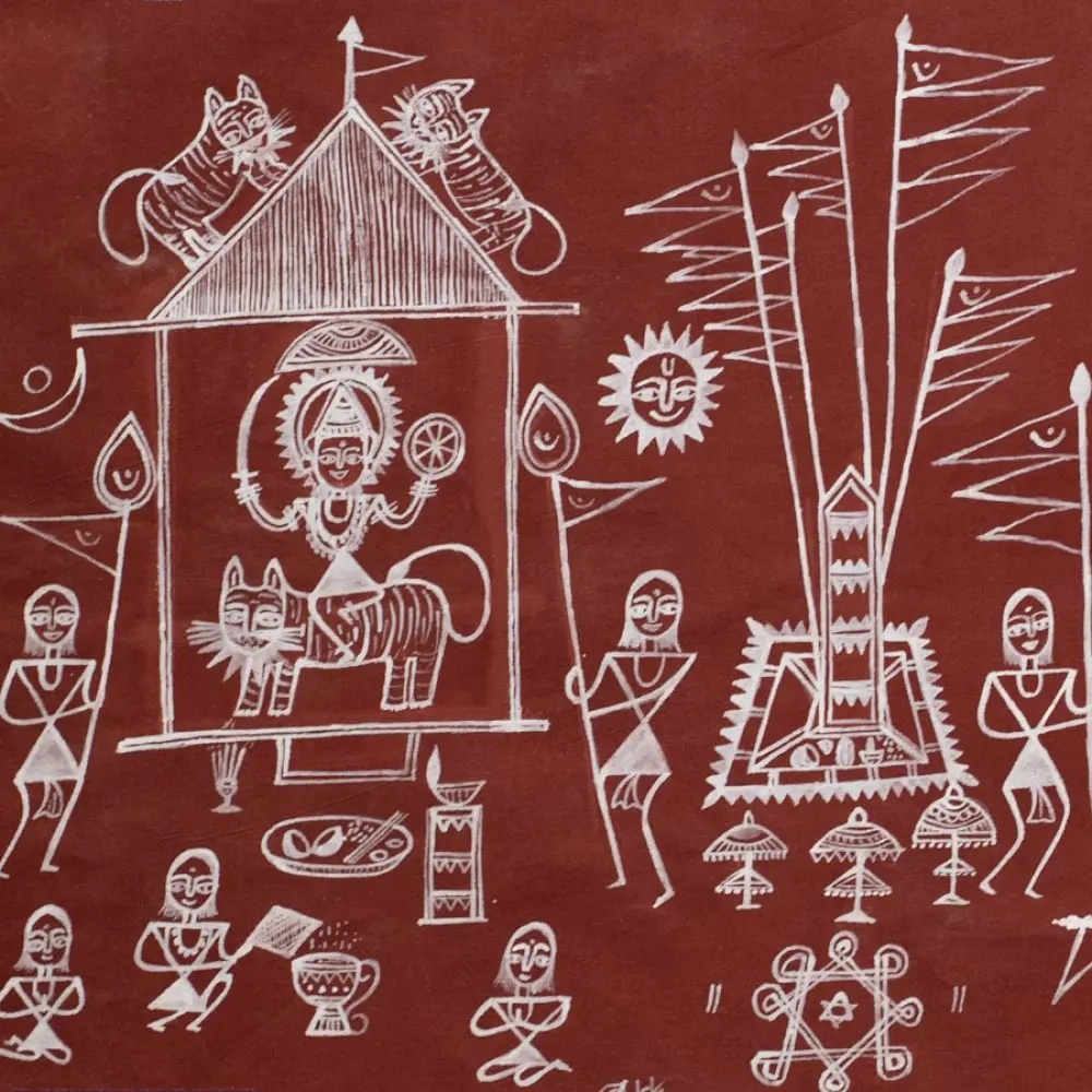 Traditional Muriya Painting | Bhitti Chitra chhatisgarh -Goncha Parav
