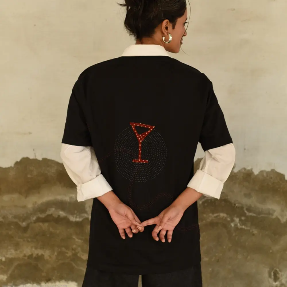 buy Handcrafted Embroidered cotton Tshirt- 