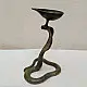 Rare antique snake diya