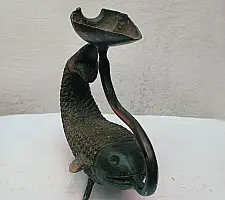 Antique Brass Diya | Fish Design