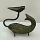Rare antique fish diya