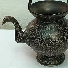 Handmade Brass Kamandal | Hand carving