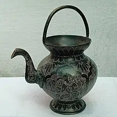 Handmade Brass Kamandal | Hand carving