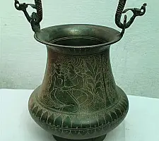 Antique Brass Kamandal | Erotic Hand carving