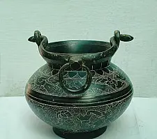 Antique Brass Kamandal | Hand carving