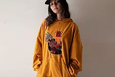 Handmade Applique Hoodie | Kokila ( A Hen )