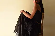 Loom & Light - Handloom Cotton Skirt ~ Black