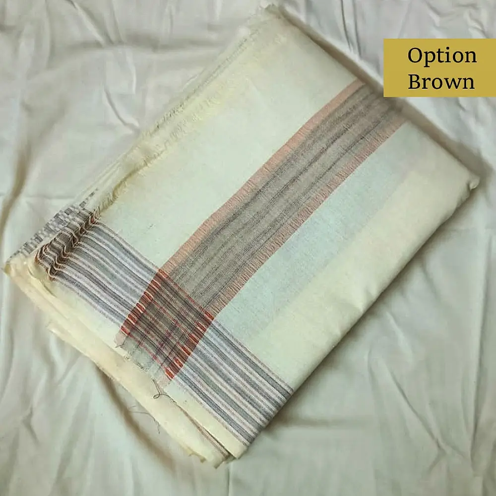 100% pure cotton Handloom Dhoti Khes