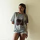 shop handmade Applique Tshirt - Cat design