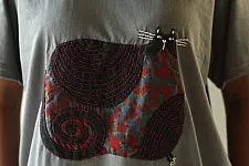 Handmade Applique Tshirt | Aalu ( A Cat )