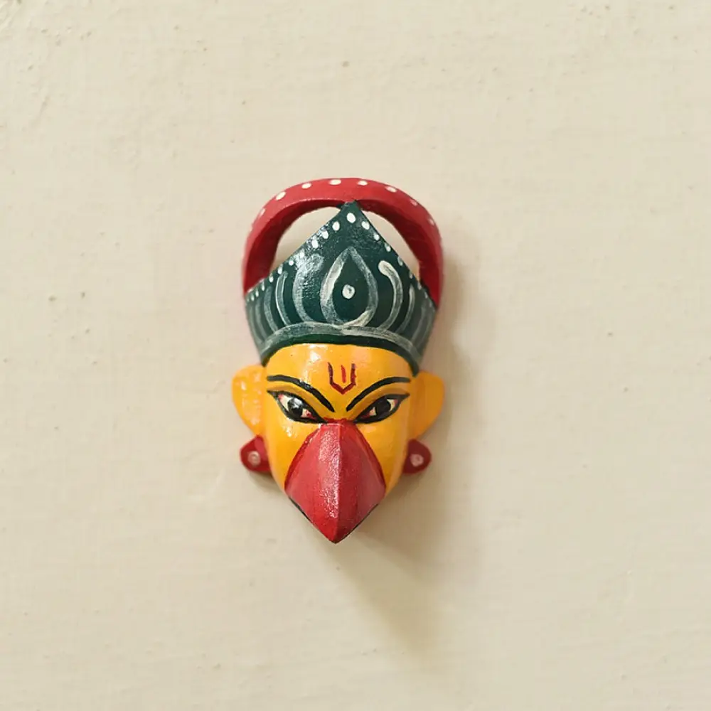 Handmade wooden mask - Garuda