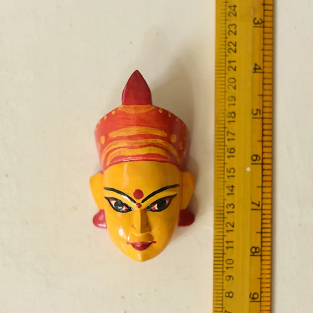shop handmade wooden mask - devi