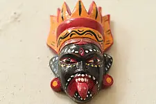 Handmade Wooden Mask - Kaali
