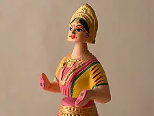 Madhuban . मधुबन ❁ Paper Mache Toy ~ Dancing Doll