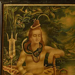 Memory Lines | Antique Print Shanker by Narottam Sharma ( With Frame)  
