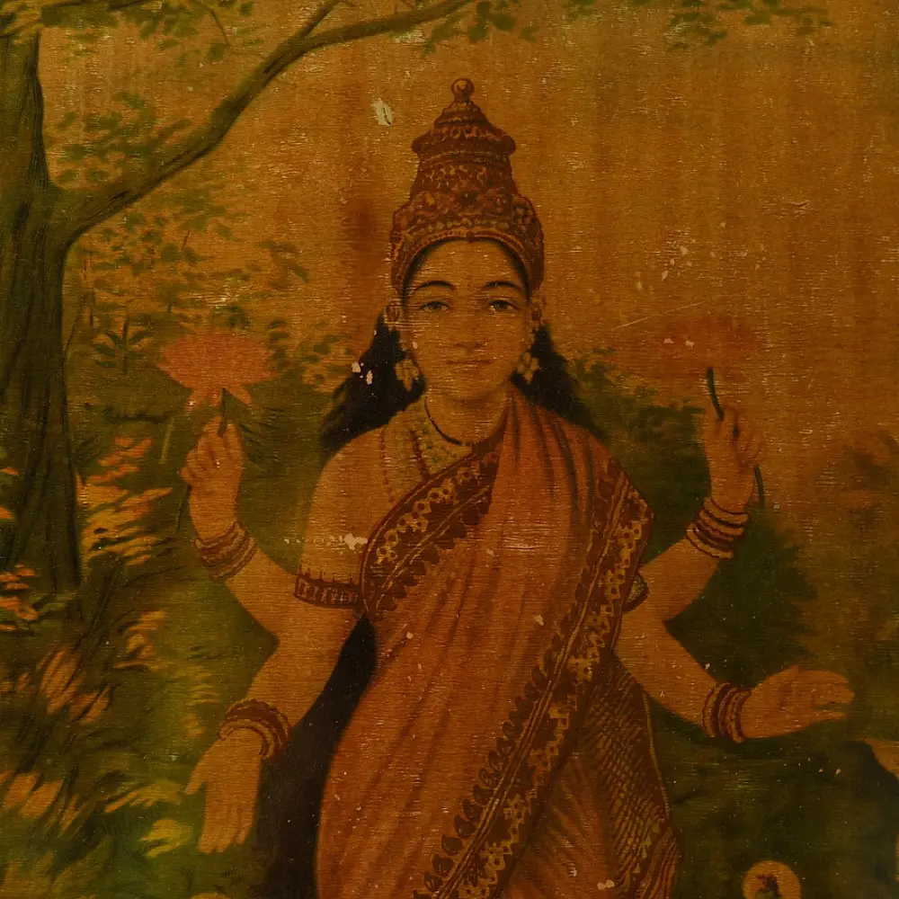 Buy Indian Antique Print - Laxmi 