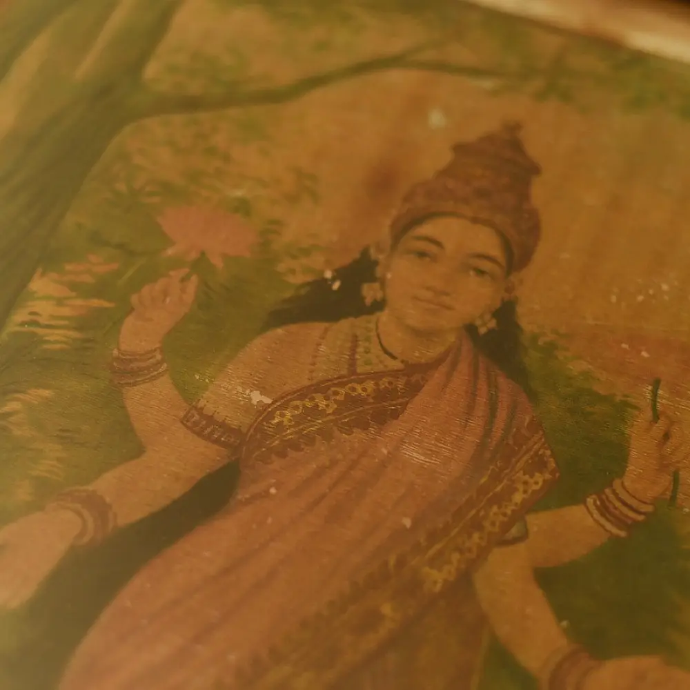 Buy Indian Antique Print - Laxmi 