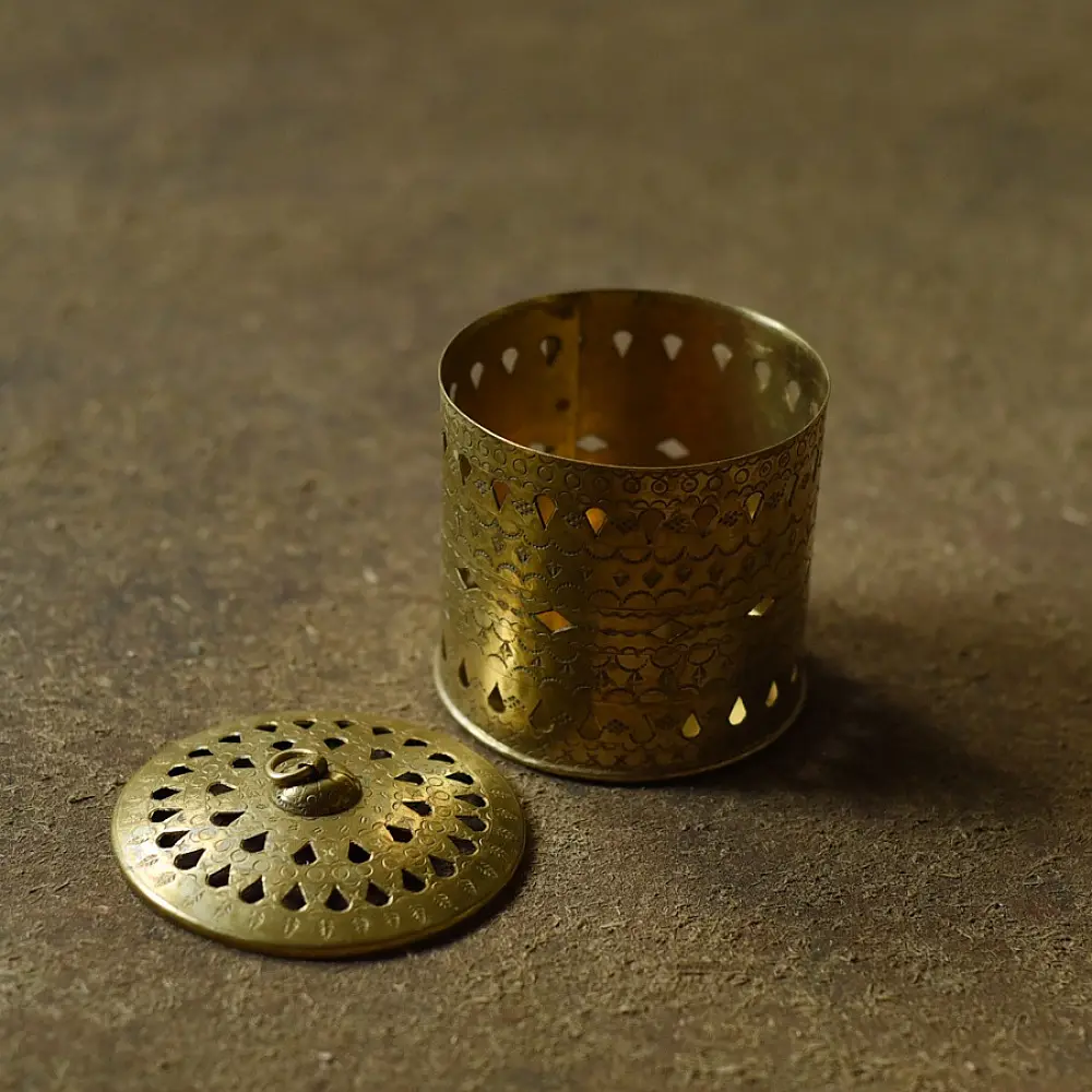 handmade brass candle stand