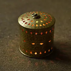 Ahar | Brass ~ Candle Stand / Tea Light Holder ( Big )