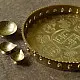 Handcrafted Brass ~ Pooja Thali With Three Diyas