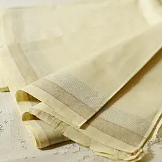 Damodar . दामोदर - Handwoven cotton Dhoti | zari border