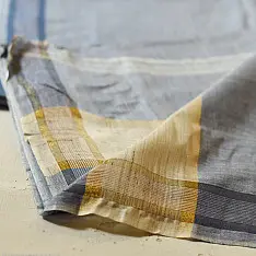 Damodar . दामोदर - Handloom Dhoti Khes - Blue