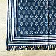 shop Indigo Dabu Block Printed Dhurrie ( 5 X 3 Feet )