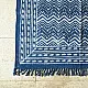 shop Indigo Natural Color Dhurrie ( 5 X 3 ) - Dabu Printed 