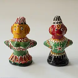 Jau Kandhei - Lacquer Doll (Set of Two) - A
