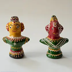 Jau Kandhei - Lacquer Doll (Set of Two) - B