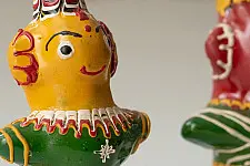 Jau Kandhei - Lacquer Doll (Set of Two) - B