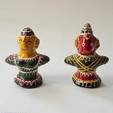 Jau Kandhei - Lacquer Doll (Set of Two) - C
