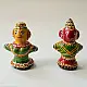 Shop Terracotta Handmade Lac-painted Terracotta Doll (Set of two) - D
