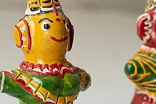 Jau Kandhei - Lacquer Doll (Set of Two) 4 - D