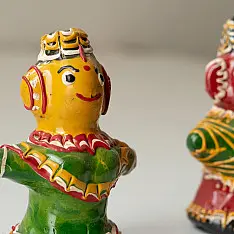 Jau Kandhei - Lacquer Doll (Set of Two) 4 - D