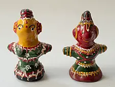 Jau Kandhei - Lacquer Doll (Set of Two) - F