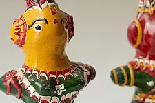 Jau Kandhei - Lacquer Doll (Set of Two) - F