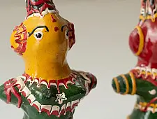 Jau Kandhei - Lacquer Doll (Set of Two) - F