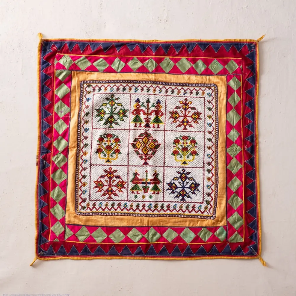Saurashtra Bead Work - Old & Antique Wall Hanging - Chakda