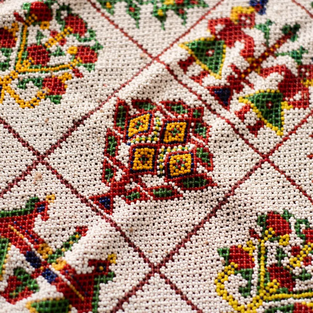 Saurashtra Bead Work - Old & Antique Wall Hanging - Chakda