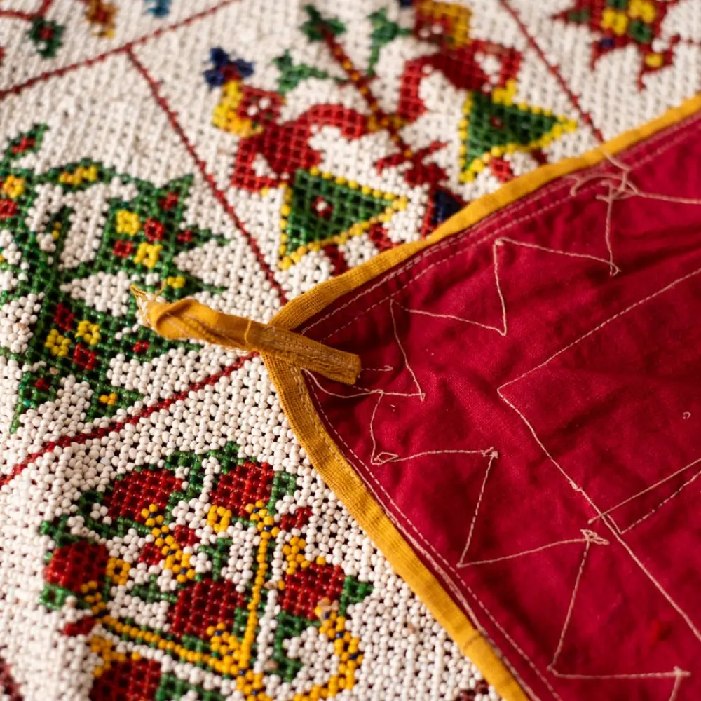 Saurashtra Bead Work - Old & Antique Wall Hanging - Chakda