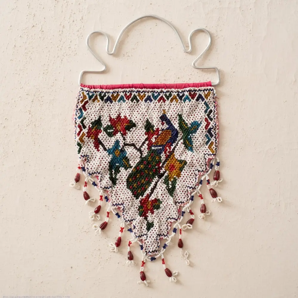 Saurashtra Bead Work - Old & Antique Wall Hanging - Toran
