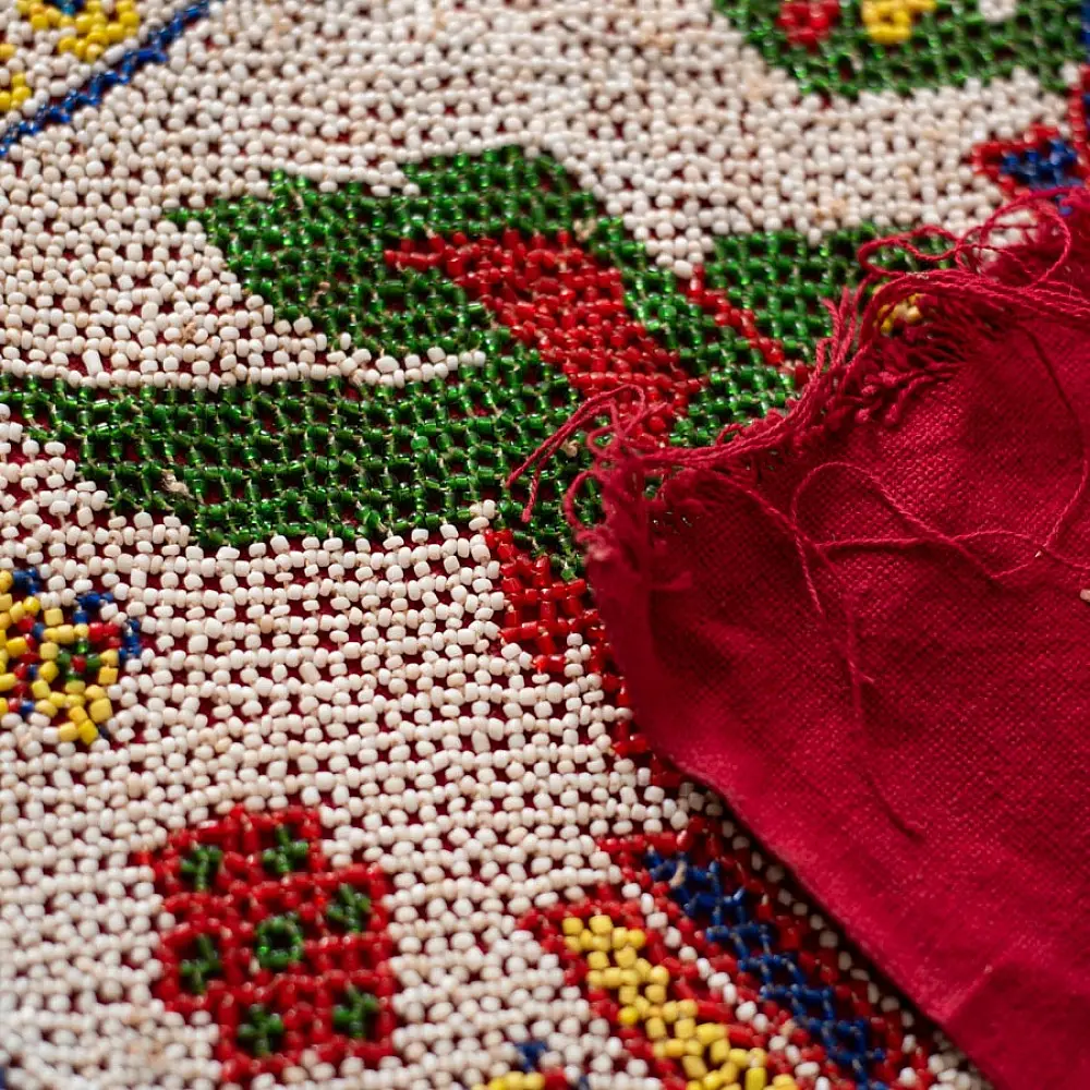 Saurashtra Bead Work - Old & Antique Wall Hanging - Chakda
